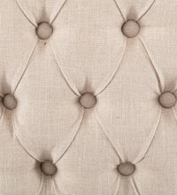 Esszimmerstühle 2 Stk. Beige Leinenoptik Stoff