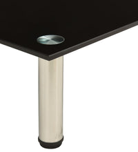 TV-Tisch 80x35x17 cm Schwarz Hartglas