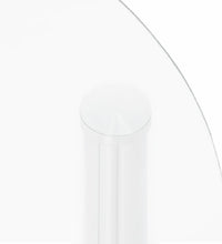 Beistelltisch mit 2 Ablagen Transparent 38 cm Hartglas