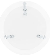 Beistelltisch mit 2 Ablagen Transparent 38 cm Hartglas