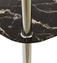 Beistelltisch mit 2 Ablagen Transparent 38x38x50 cm Hartglas