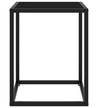 Couchtisch Schwarz mit Schwarzem Glas 40x40x50 cm