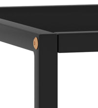 Couchtisch Schwarz mit Schwarzem Glas 40x40x50 cm