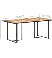 Esstisch 180 cm Raues Mangoholz