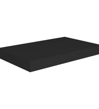 Schweberegale 2 Stk. Schwarz 40x23x3,8 cm MDF