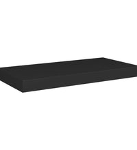 Schweberegale 2 Stk. Schwarz 50x23x3,8 cm MDF