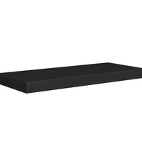 Schweberegale 2 Stk. Schwarz 60x23,5x3,8cm MDF