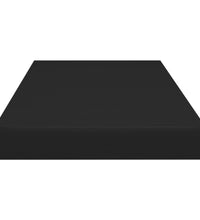 Schweberegale 2 Stk. Schwarz 60x23,5x3,8cm MDF