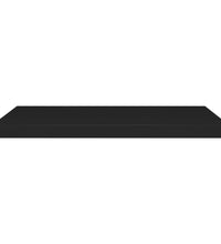 Schweberegale 2 Stk. Schwarz 80x23,5x3,8 cm MDF