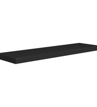 Schweberegale 2 Stk. Schwarz 90x23,5x3,8 cm MDF