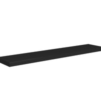 Schweberegale 4 Stk. Schwarz 120x23,5x3,8 cm MDF