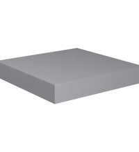 Schweberegale 4 Stk. Grau 23x23,5x3,8 cm MDF