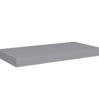 Schweberegale 2 Stk. Grau 50x23x3,8 cm MDF