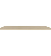 Schweberegale 4 Stk. Eichen-Optik 120x23,5x3,8 cm MDF