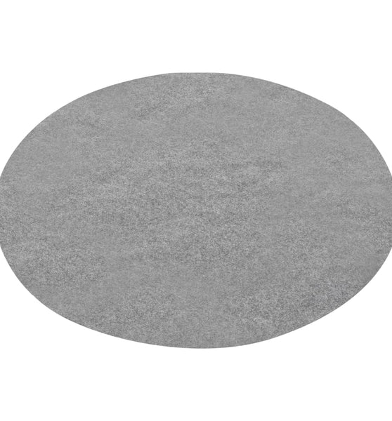 Kunstrasen mit Noppen Durchm. 130 cm Grau Rund