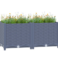 Hochbeet 80x40x38 cm Polypropylen