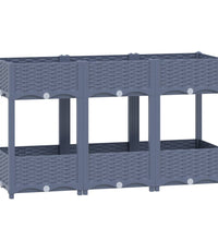 Hochbeet 120x40x71 cm Polypropylen