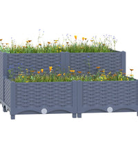 Hochbeet 80x80x38 cm Polypropylen
