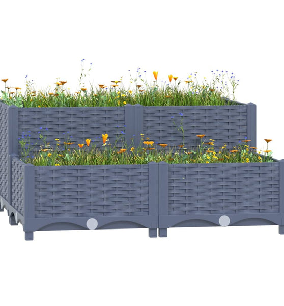 Hochbeet 80x80x38 cm Polypropylen