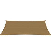 Sonnensegel 160 g/m² Taupe 2x4,5 m HDPE