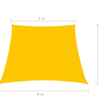 Sonnensegel 160 g/m² Gelb 3/4x2 m HDPE