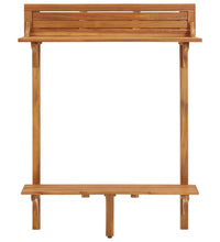 Balkon-Stehtisch 90x37x122,5 cm Massivholz Akazie