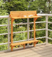 Balkon-Stehtisch 90x37x122,5 cm Massivholz Akazie