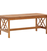 Couchtisch 102x50x43 cm Massivholz Akazie