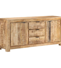 Sideboard 175x40x75 cm Raues Mangoholz