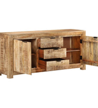 Sideboard 175x40x75 cm Raues Mangoholz