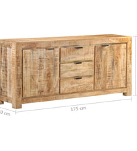 Sideboard 175x40x75 cm Raues Mangoholz