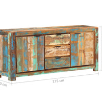 Sideboard 175x40x75 cm Recyceltes Massivholz