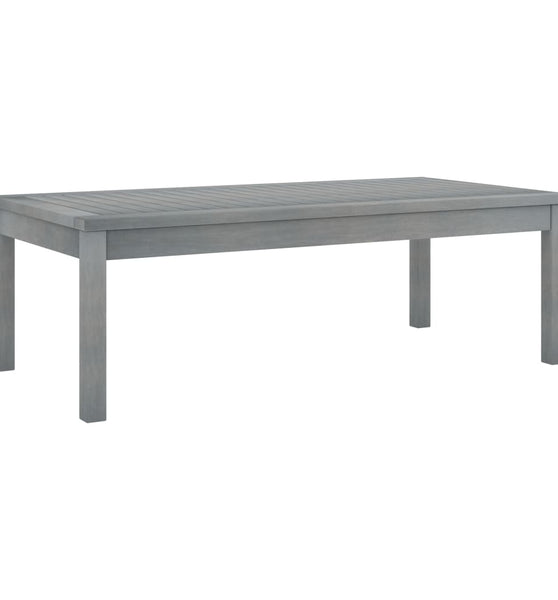 Couchtisch 100x50x33 cm Grau Massivholz Akazie