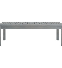 Couchtisch 100x50x33 cm Grau Massivholz Akazie