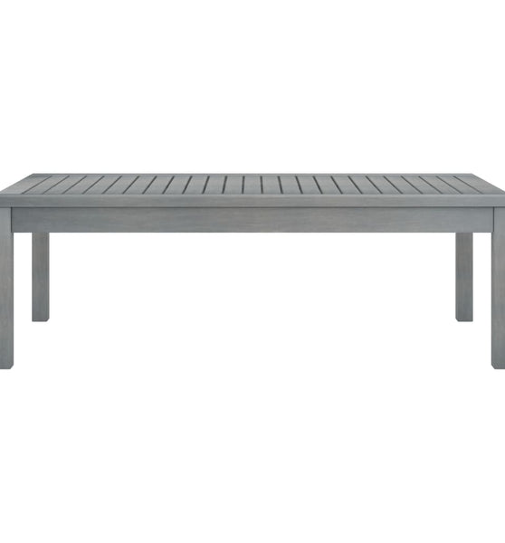 Couchtisch 100x50x33 cm Grau Massivholz Akazie