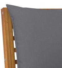Modular-Sofa-Eckteil mit Dunkelgrauen Kissen Massivholz Akazie