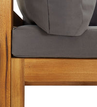 Modular-Ecksofas 2 Stk. mit Auflagen Dunkelgrau