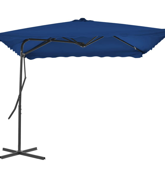 Sonnenschirm mit Stahl-Mast 250x250x230 cm Blau