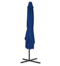 Sonnenschirm mit Stahl-Mast 250x250x230 cm Blau