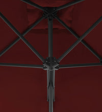Sonnenschirm mit Stahl-Mast 300x230 cm Bordeauxrot