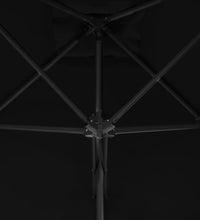 Sonnenschirm mit Stahl-Mast 300x230 cm Schwarz