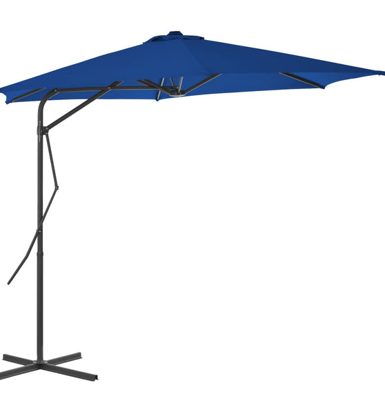 Sonnenschirm mit Stahl-Mast 300x230 cm Blau