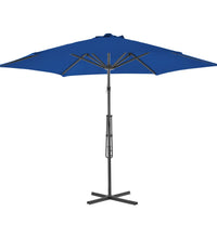 Sonnenschirm mit Stahl-Mast 300x230 cm Blau