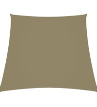 Sonnensegel Oxford-Gewebe Trapezförmig 2/4x3 m Beige