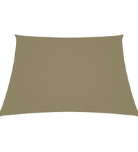 Sonnensegel Oxford-Gewebe Trapezförmig 2/4x3 m Beige