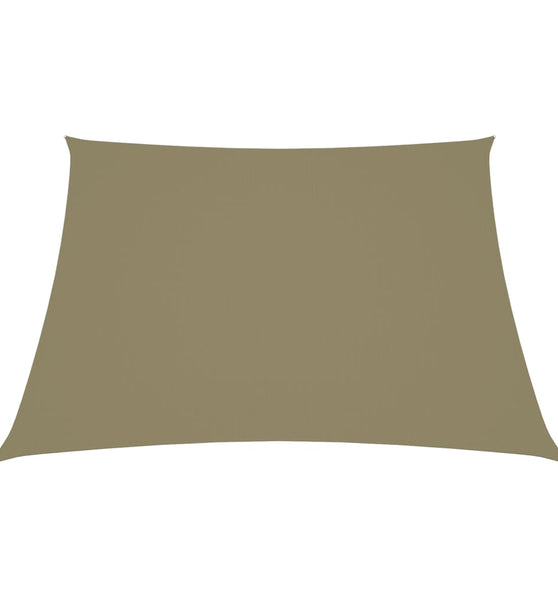 Sonnensegel Oxford-Gewebe Trapezförmig 2/4x3 m Beige