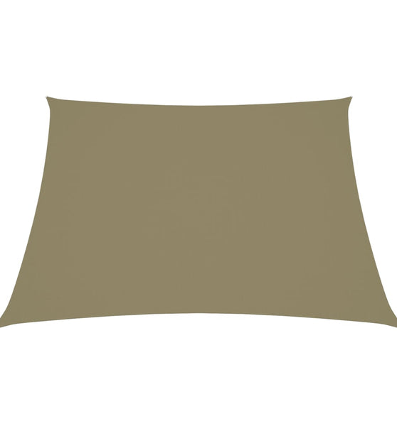 Sonnensegel Oxford-Gewebe Trapezform 4/5x4 m Beige