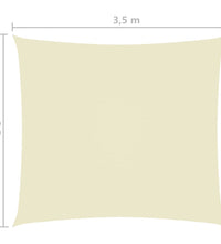 Sonnensegel Oxford-Gewebe Rechteckig 2,5x3,5 m Creme