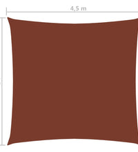 Sonnensegel Oxford-Gewebe Quadratisch 4,5x4,5 m Terracotta