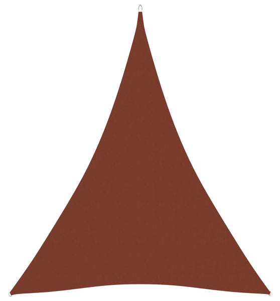 Sonnensegel Oxford-Gewebe Dreieckig 3x4x4 m Terrakotta-Rot